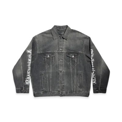 BALENCIAGA DIY Metal Large Fit Jacket in "Black"