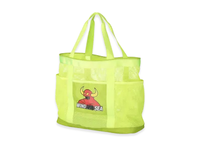 WIND AND SEA x Toy Machine Mesh Tote Bag "Yellow"