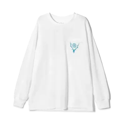 SOUTH2 WEST8 L/S Round Pocket Tee "White"