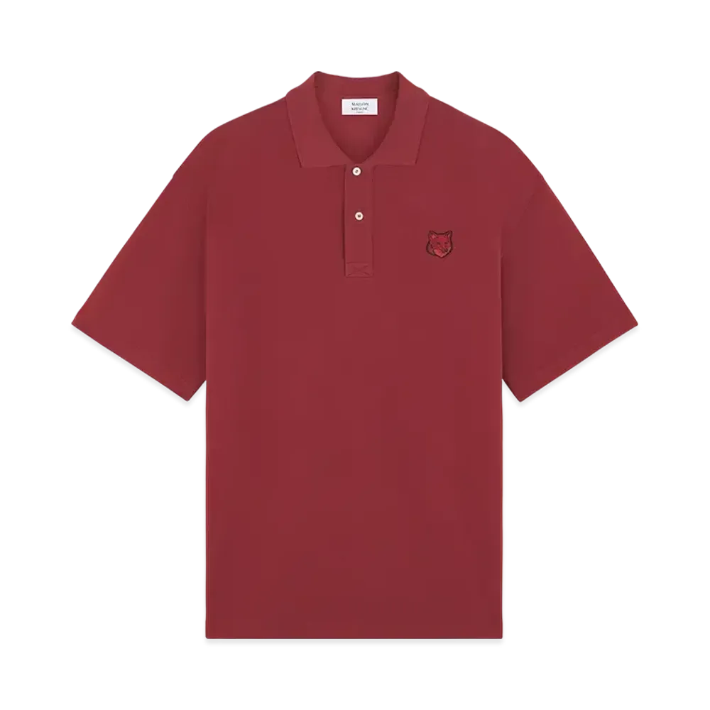 Maison Kitsune Bold Fox Head Patch Oversize Polo "Teak"