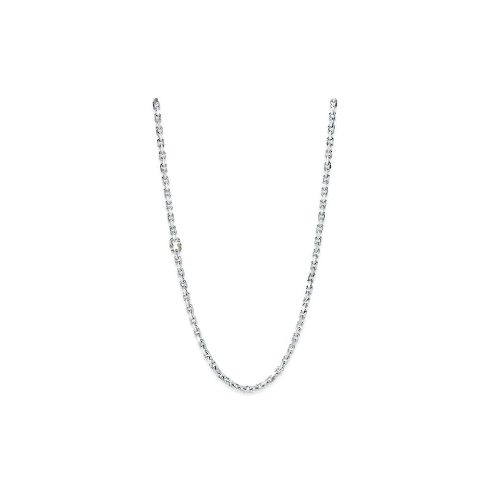 Tiffany & Co. 1837 Makers Chain Necklace in Sterling Silver and 18k Gold 24inch "Silver"