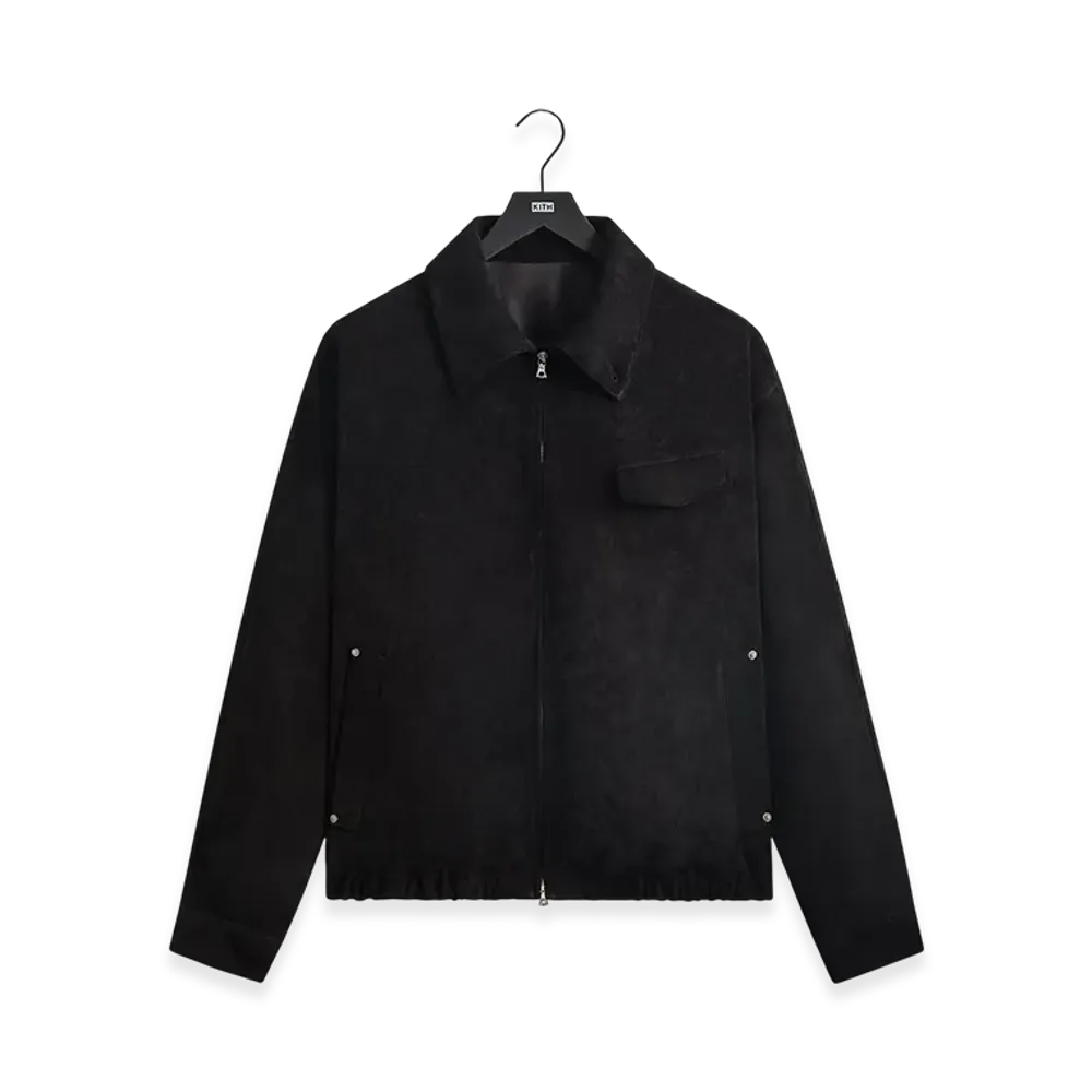 Kith 101 for ssstein Suede Zip Front Jacket "Black"