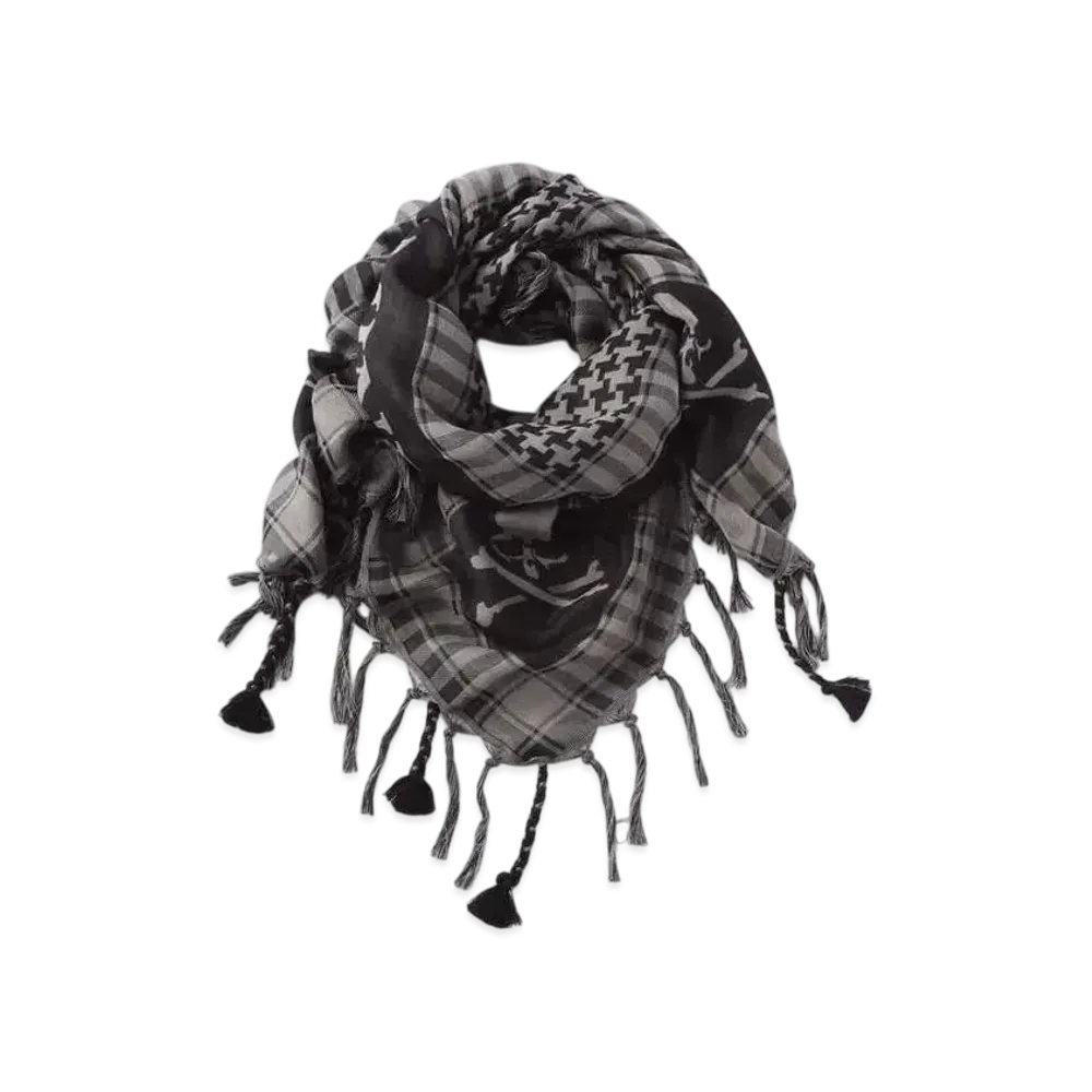 mastermind WORLD Fringe Stole "Gray"