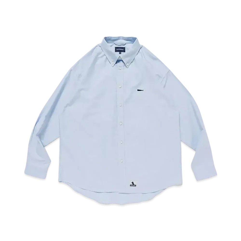 ディセンダント ケネディズ オックスフォード LS シャツ "ブルー"