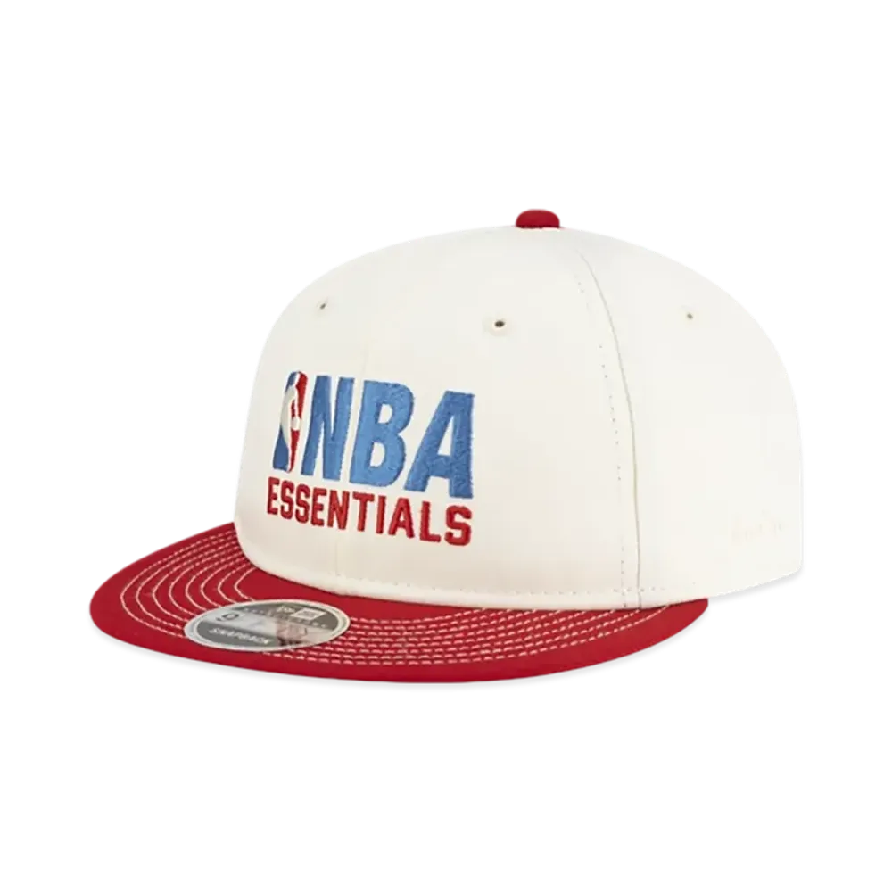 NEW ERA x FEAR OF GOD ESSENTIALS x NBA Logo RC 9FIFTY Cap "White/Red"