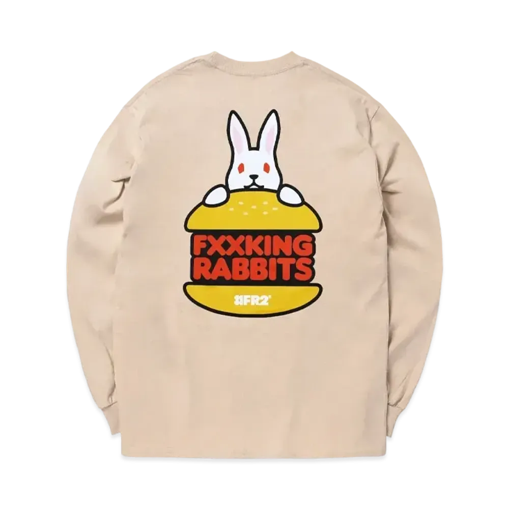 FR2 Rabbit Burger Longsleeve T-Shirt "Beige"