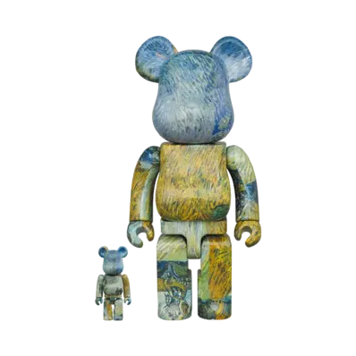 Bearbrick Van Gogh “Country Road in Provence by Night” 100% & 400%