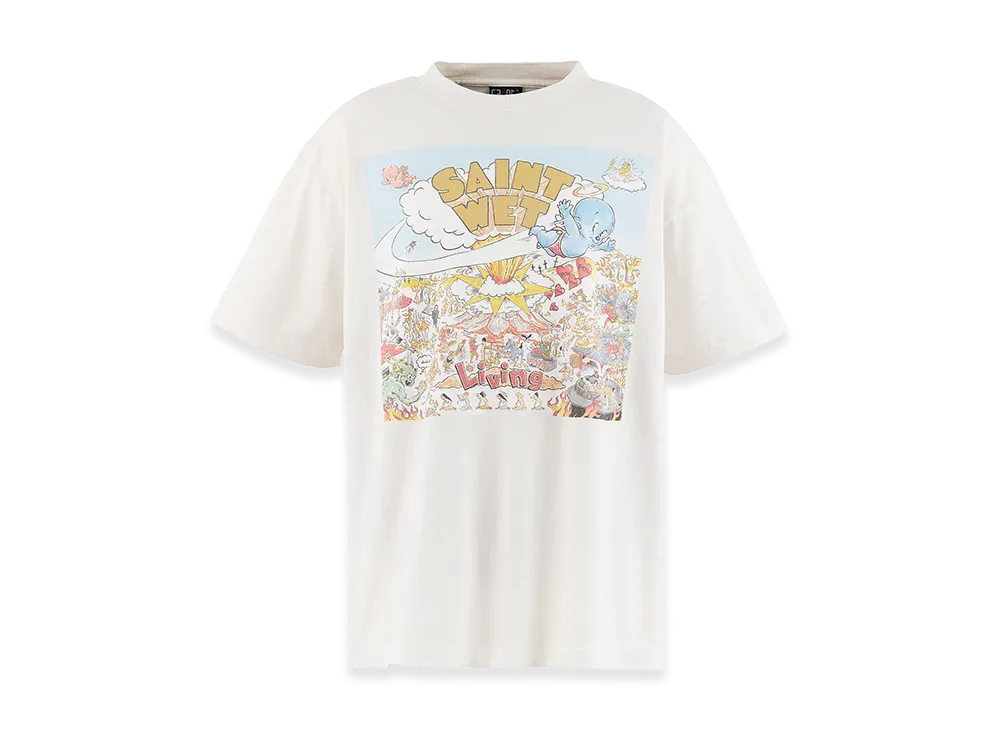 SAINT Mxxxxxx SS T-Shirt Saint Wet "White"