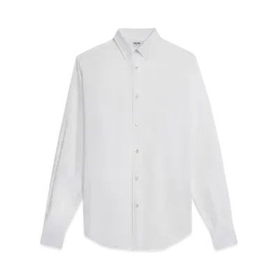 CELINE Classic Shirt / Cotton Poplin "White"