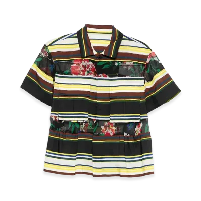 sacai Women's Pattern Mix Shirt "Multi"