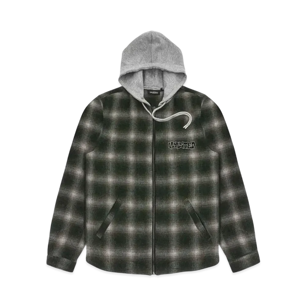 WASTED PARIS Shirt Shadow Plaid Method "Green"