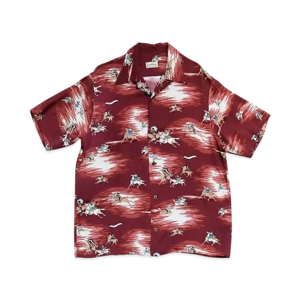 KAPITAL Kamikaze Aloha Shirt "Enji"