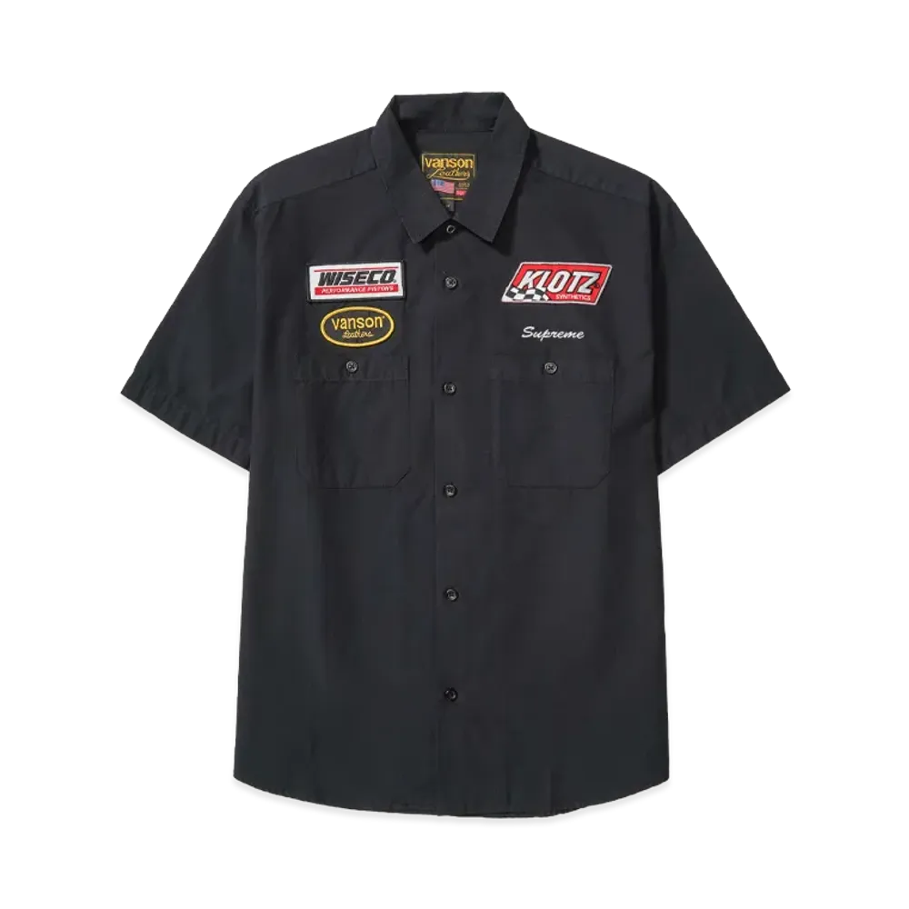 Supreme x Vanson Leathers S/S Work Shirt "Black"