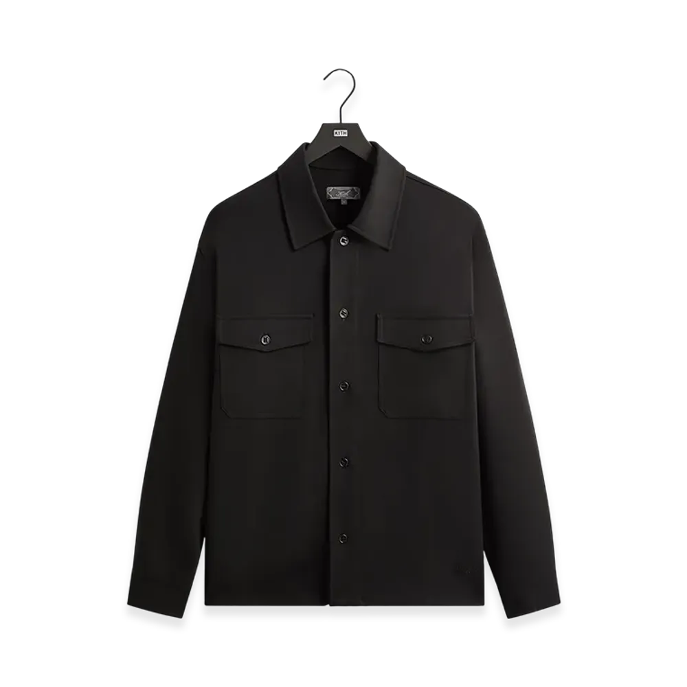Kith Midweight Double Weave Ace Shirt "Black"