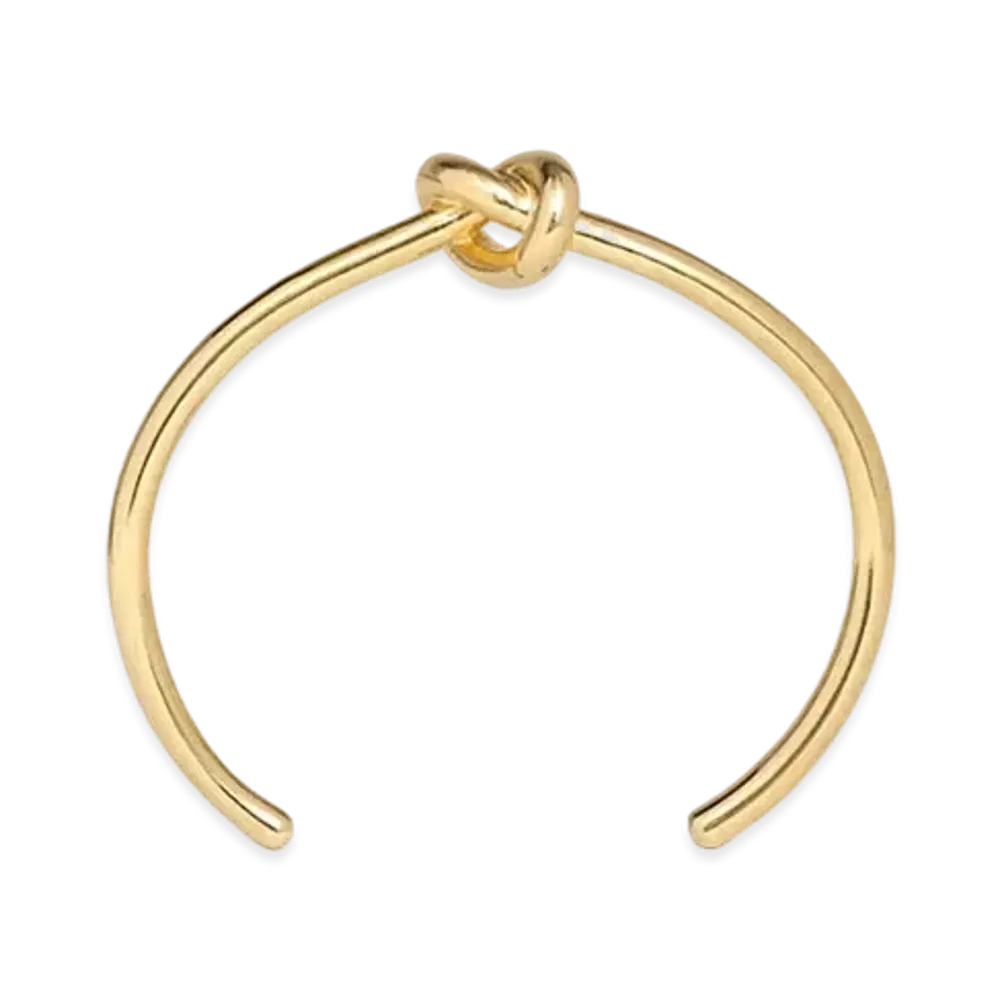 CELINE Knot Extra-Thin Bracelet In Brass With Gold Finish "Gold"