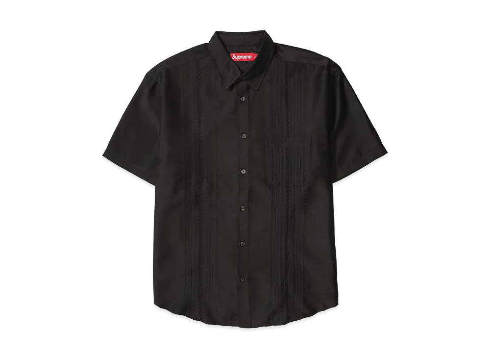 Supreme Pintuck S/S Shirt "Black"