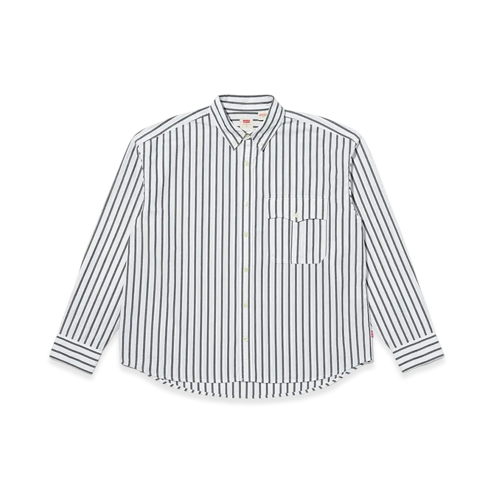 Levi's Long Sleeve Box Shirt "White Stripe"
