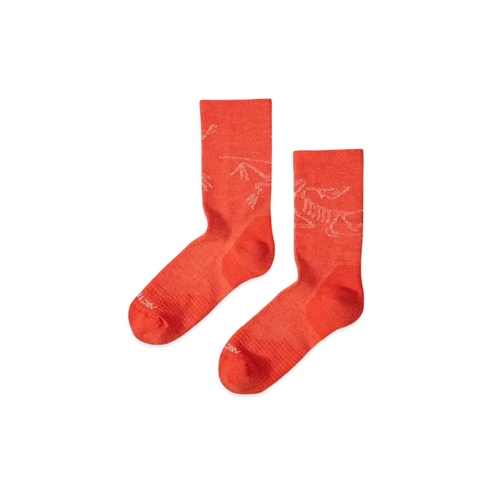 ARC'TERYX Merino Wool Mid Bird Sock "Dk Solaris/White"