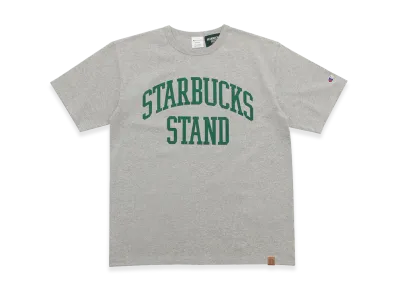 STARBUCKS STAND by BEAMS Champion Heavyweight T-Shirt "Gray"