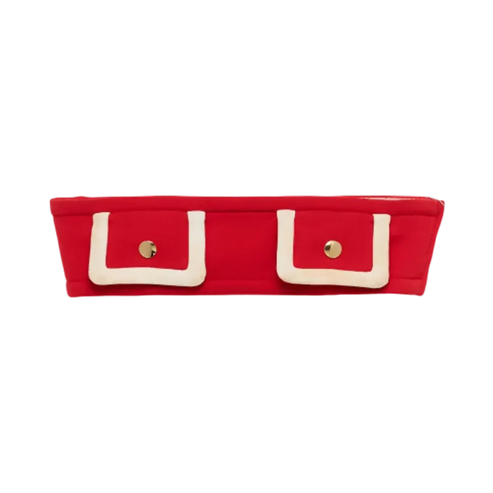 PRADA Double Natte Bandeau Top "Red"