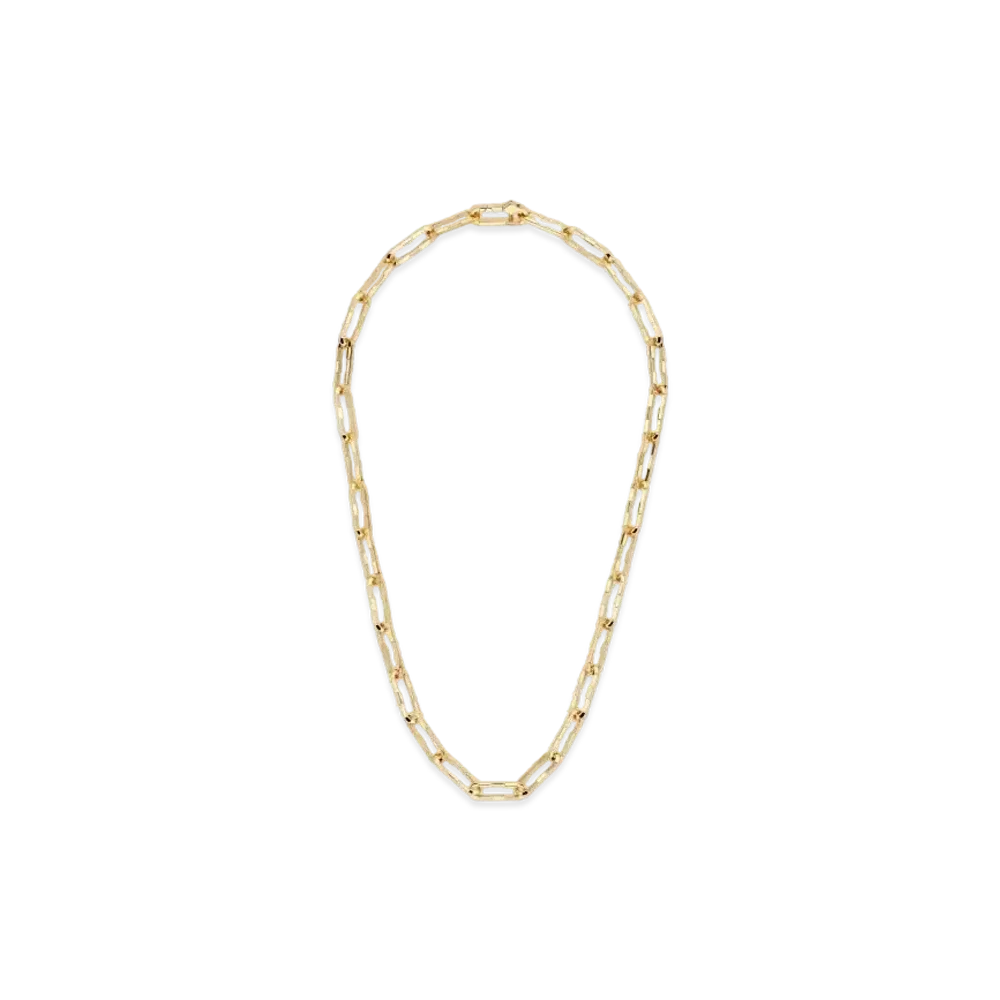 GUCCI Link to Love Wide Chain Necklace "Gold"