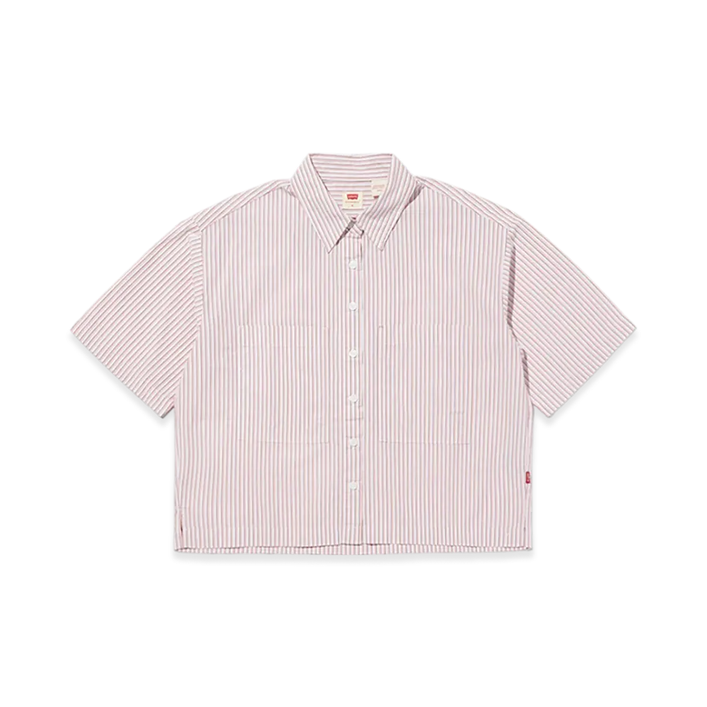 Levi's Harlie SS Cropped Shirt "Red"