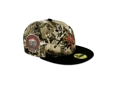 NEW ERA x THE CAP 59Fifty Black Real Tree New York Mets "Tree Camo/Black"