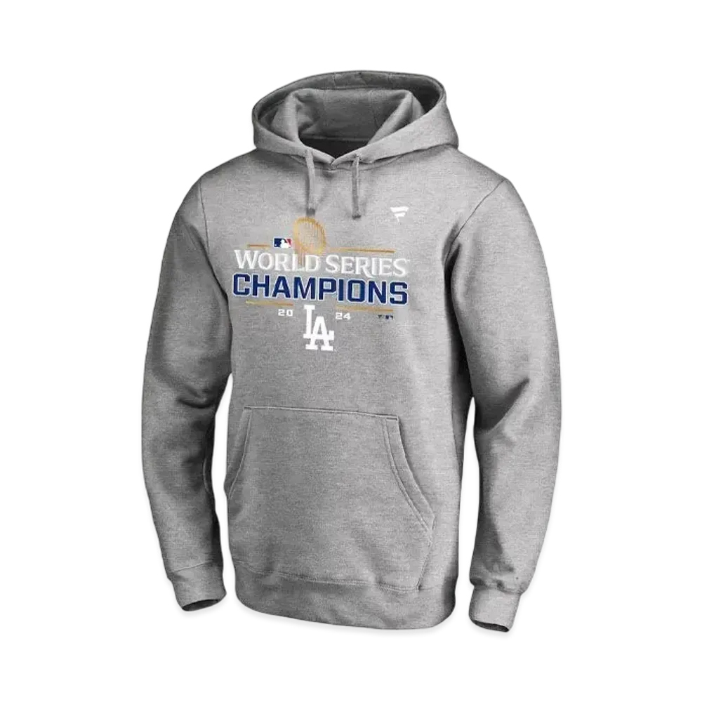 MLB Los Angeles Dodgers World Series 2024 Victory Commemorative Locker Room Hoodie (Kids) "Gray"