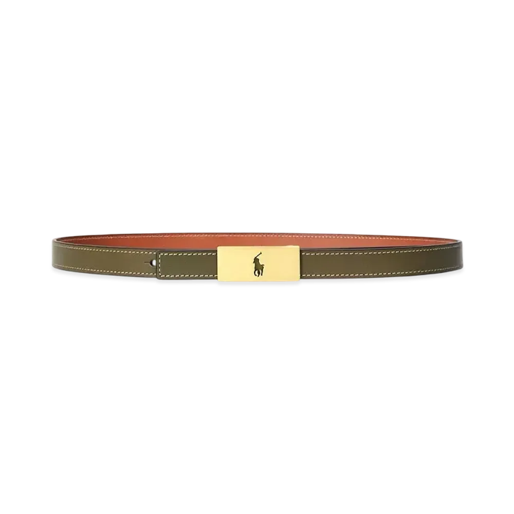 Polo Ralph Lauren Polo ID Reversible Vachetta Leather Belt "Multi"