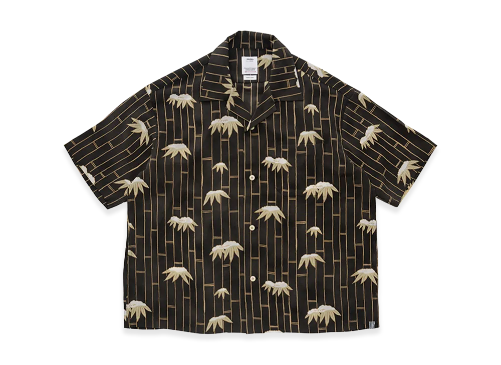 visvim Copa Shirt S/S Bamboo (Chirimen) "Black"