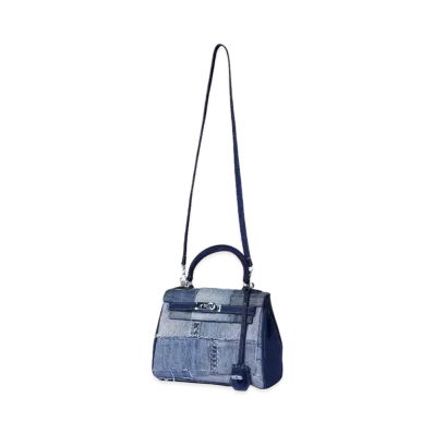 EMOTIONAL WORLD Vintage Shoulder Bag-25 "MULTI DENIM"