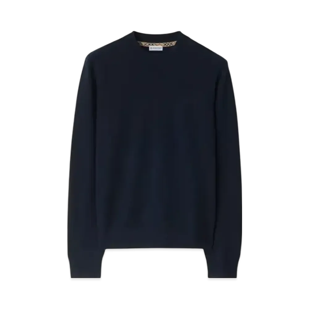 Burberry Cashmere Blend Sweater "Navy"