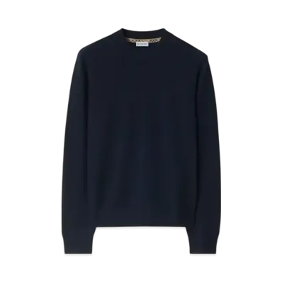 Burberry Cashmere Blend Sweater "Navy"