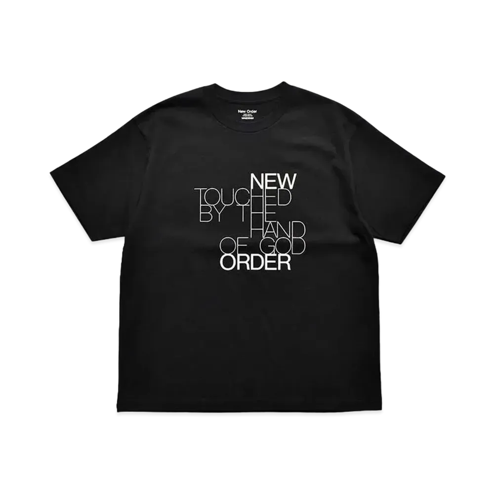 MINEDENIM New Ordar "TOUCHED BY THE HAND OF GOD" Crewneck T-SH "BLACK"