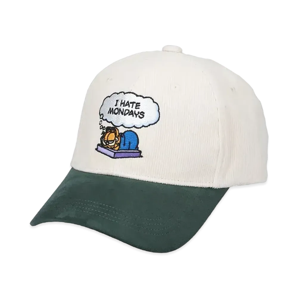 WIND AND SEA x GARFIELD Corduroy Cap "Ivory"