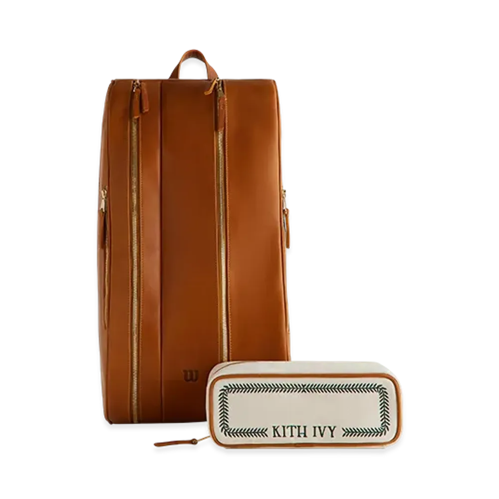 Kith Ivy For Wilson Leather Padel Bag "Tan"