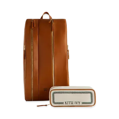Kith Ivy For Wilson Leather Padel Bag "Tan"