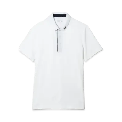 LACOSTE Rib Knit Color Clock Golf Polo Shirt "White"