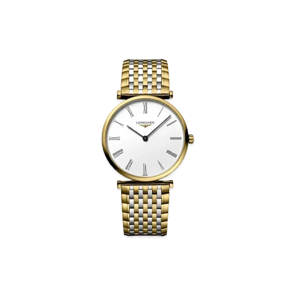 Longines La Grande Classique de Longines 36.00mm "White/Yellow/Stainless Steel" L4.755.2.11.7