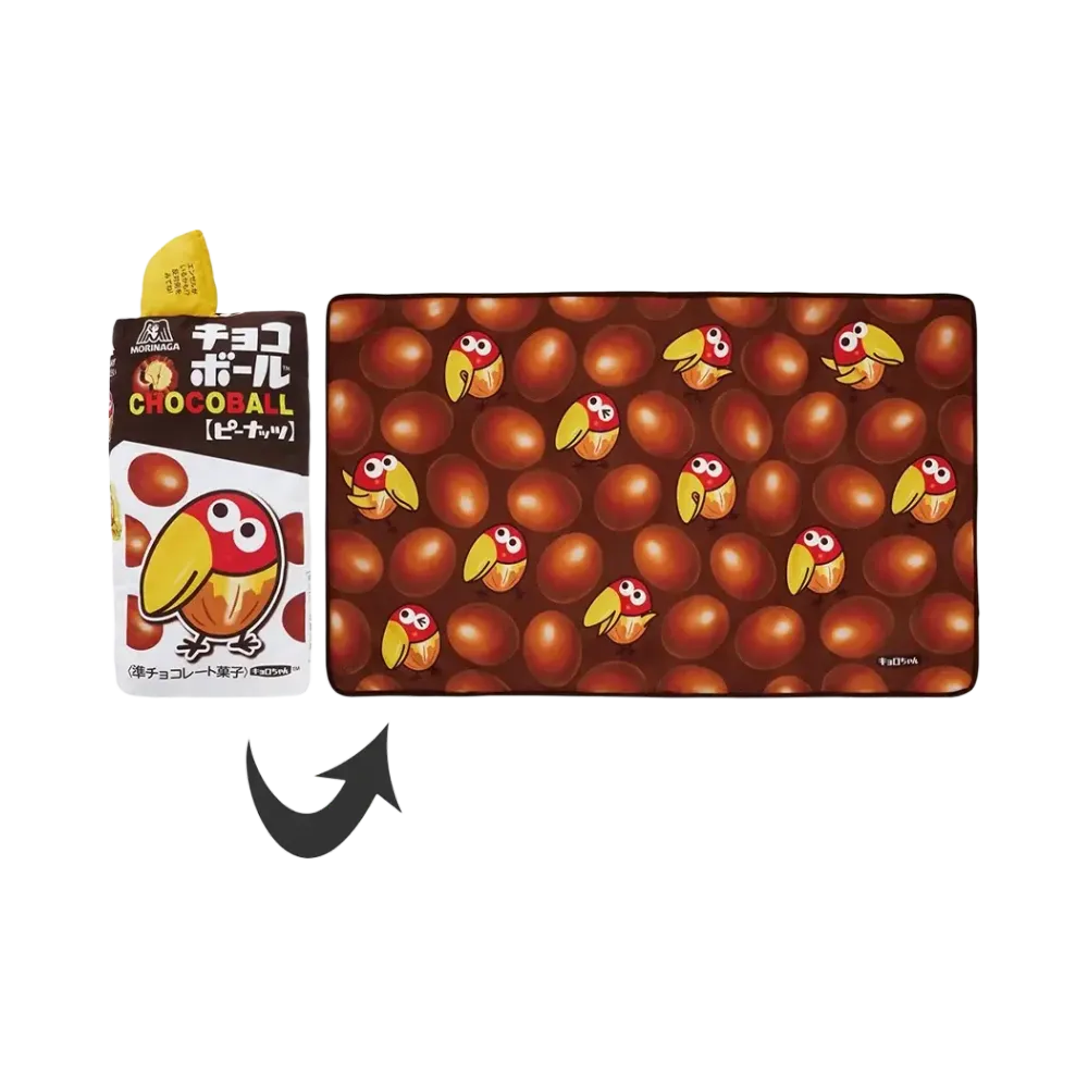 BANDAI "Ichiban Kuji" -Morinaga Seika- A Prize Chocoball Blanket with Cushion