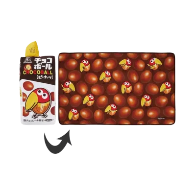 BANDAI "Ichiban Kuji" -Morinaga Seika- A Prize Chocoball Blanket with Cushion