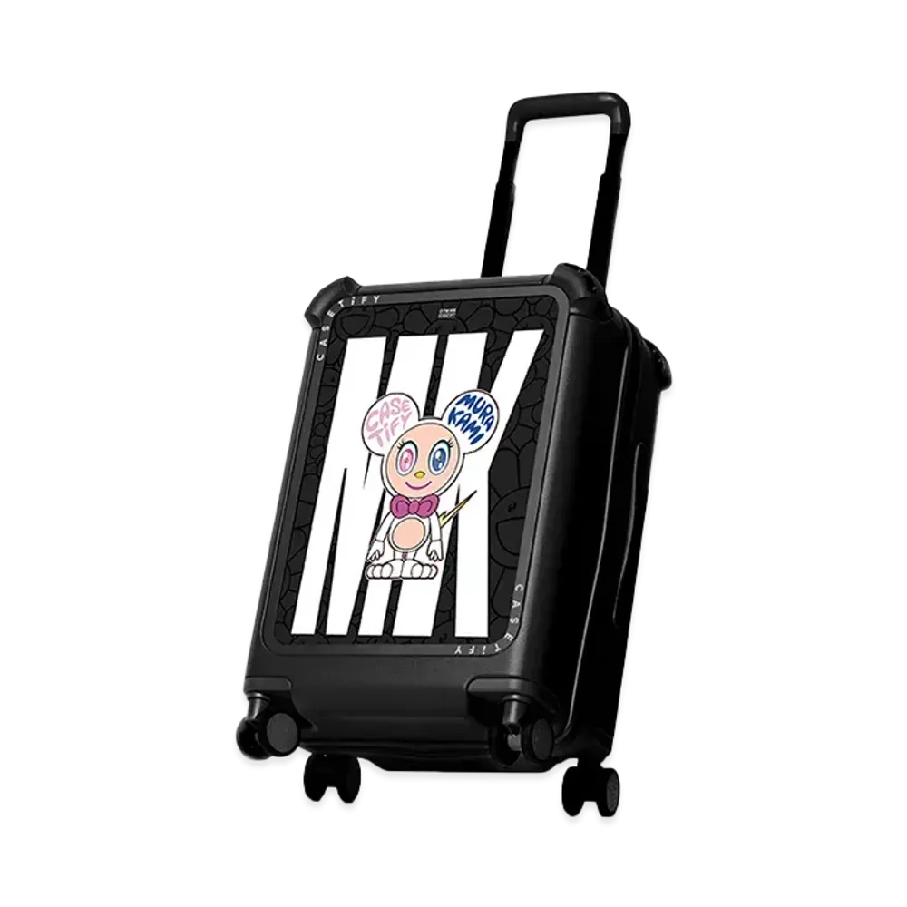 Takashi Murakami x CASETiFY: MR. DOB Bounce Carry-On Travel Set "Black"