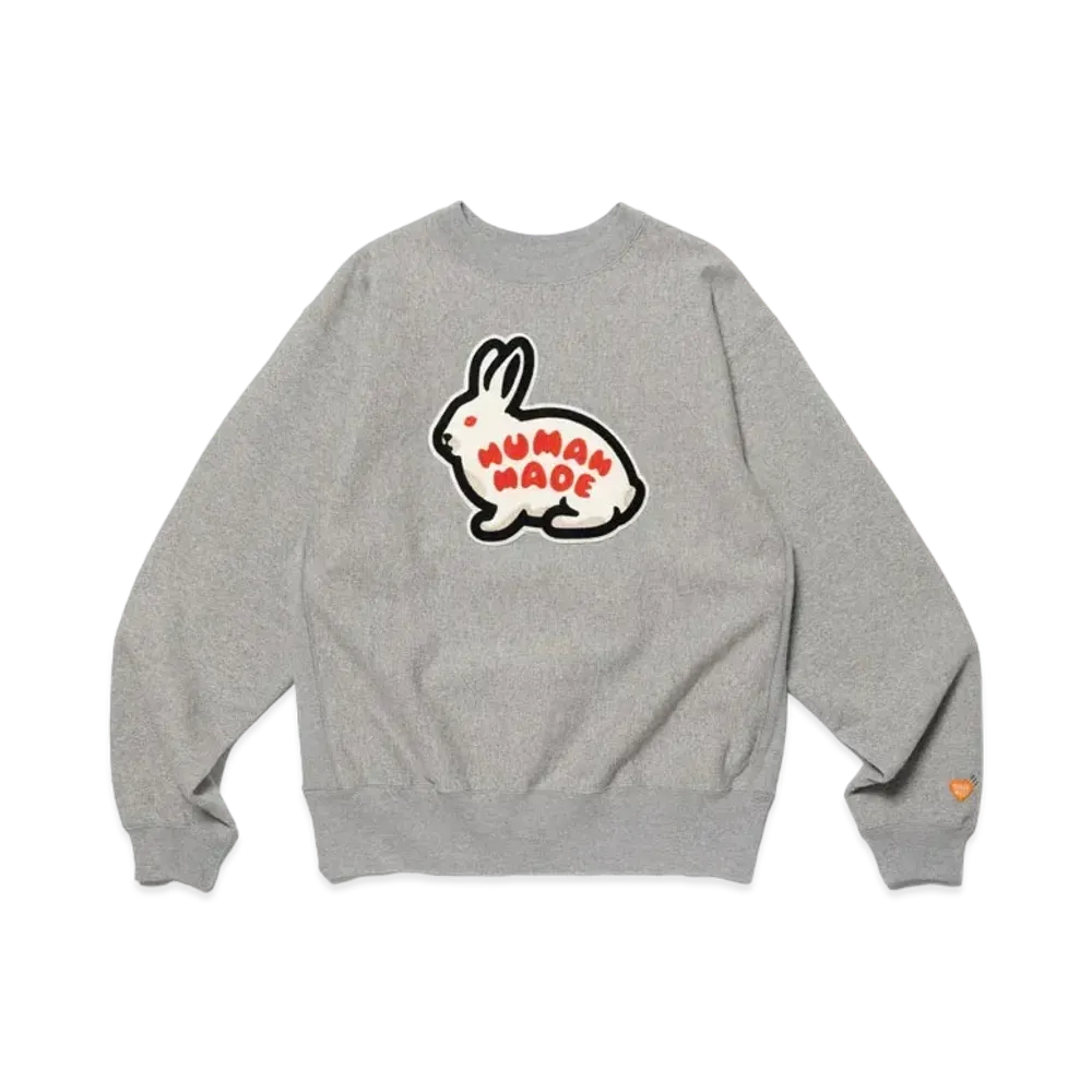 HUMAN MADE Rabbit Heavy Weight Sweatshirt "Gray"