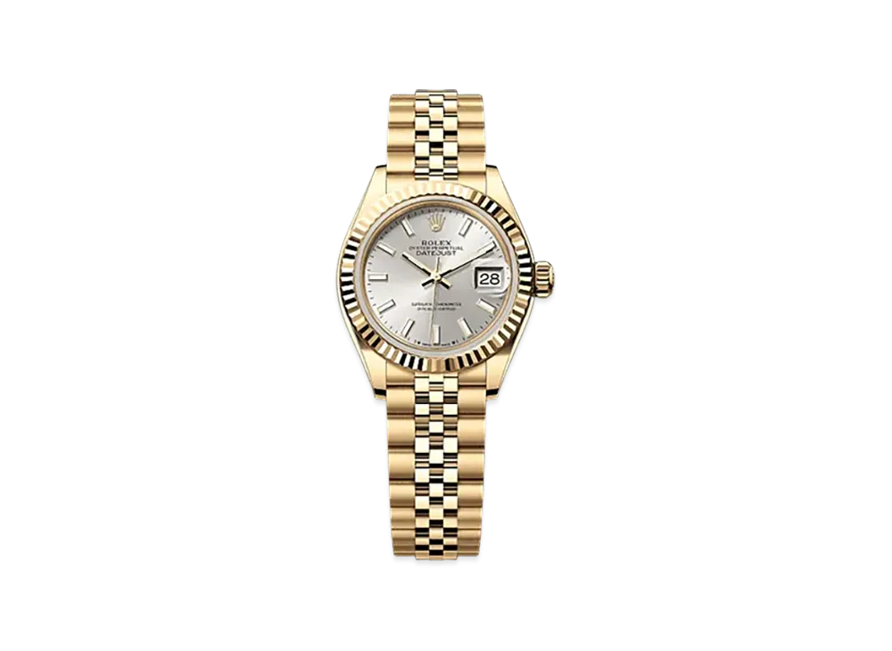 ROLEX Lady-Datejust 28mm Yellow Gold 279178 "Silver"