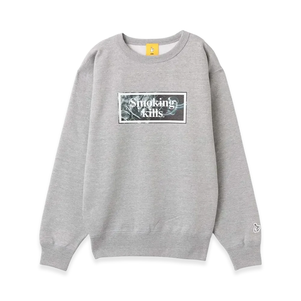 atmos x FR2 Smoking kills Sweat shirt "Gray"