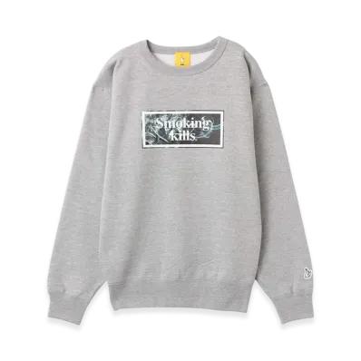 atmos x FR2 Smoking kills Sweat shirt "Gray"