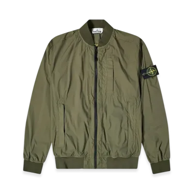 Stone Island 44431 Skin Touch Nylon TC Packable Bomber Jacket - 20SS "Olive Green"