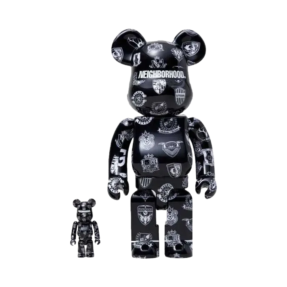 NEIGHBORHOOD x BE@RBRICK x J.LEAGUE 30TH Anniv 100% 400%