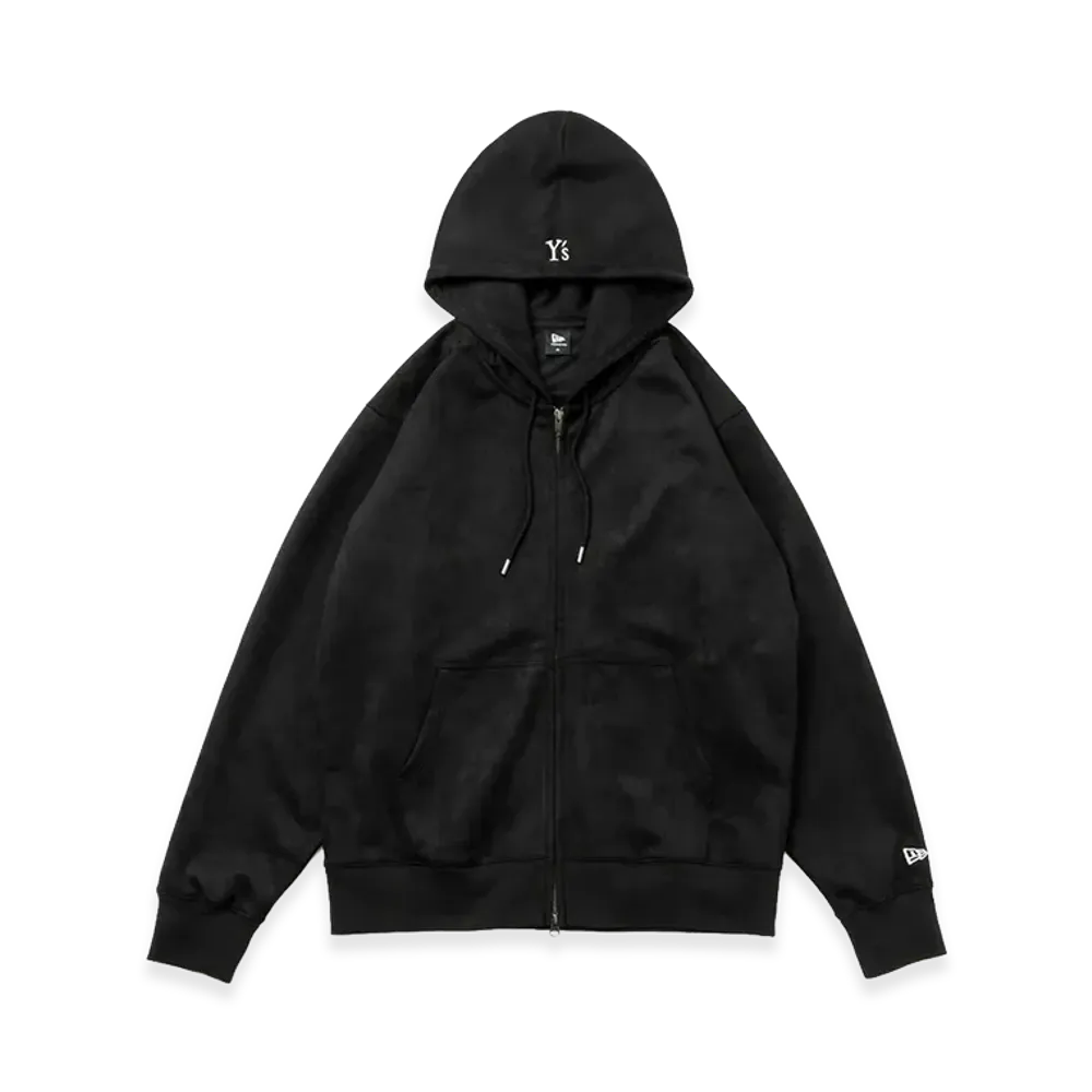 NEW ERA x Y's Poly Suede Full Zip Hoodie FW26 "Black"