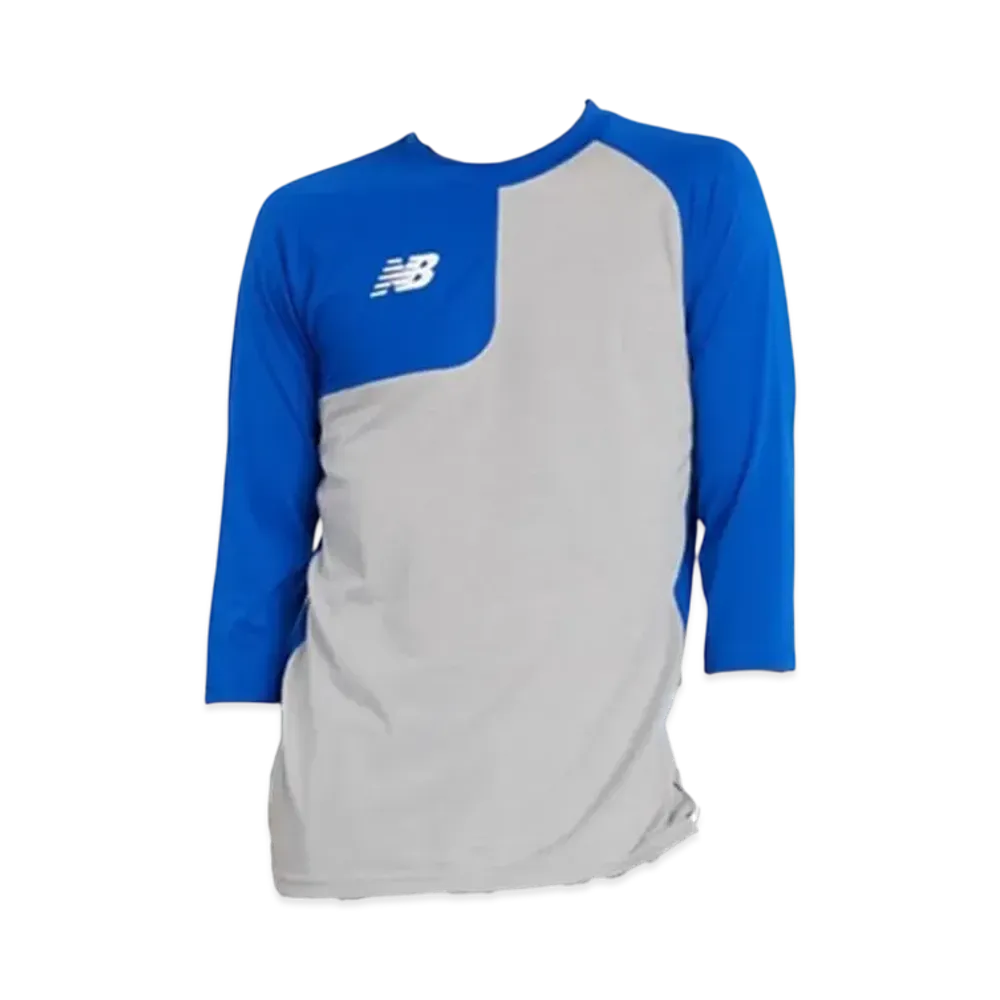 New Balance Baseball Asymmetric Long Sleeve Top (For Right-Handed Pitchers) "Team Royal"